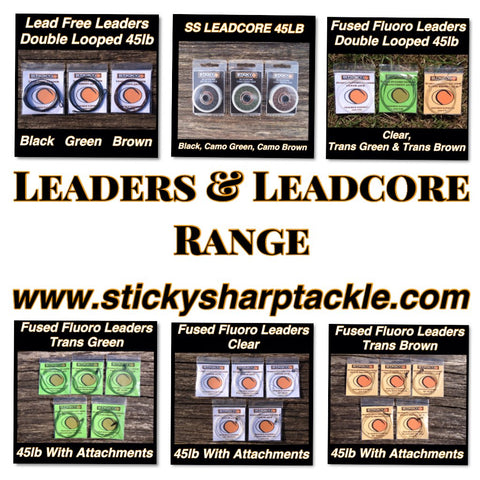 Sticky Sharp Tackle Leaders & Leadcore Range