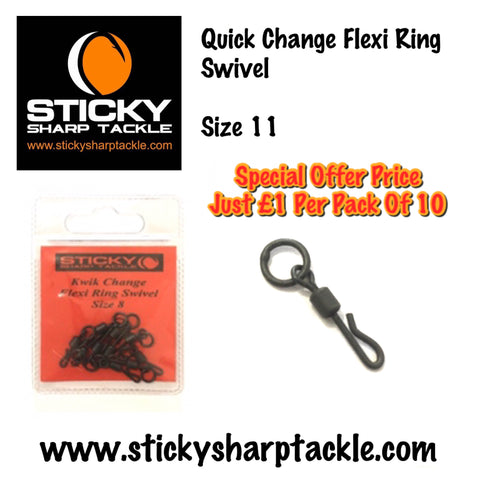 Quick Change Flexi Ring Swivels Size 11
