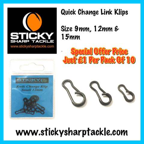 Quick Change Link Klip - Size 9mm, 12mm & 14mm