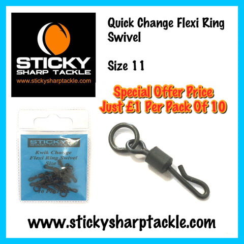 Quick Change Flexi Ring Swivels Size 11