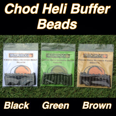 Chod/Heli Buffer Bead - Silt Black, Green & Brown