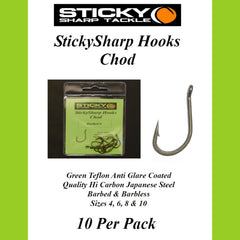 StickySharp Hooks Chod Green Teflon Coating