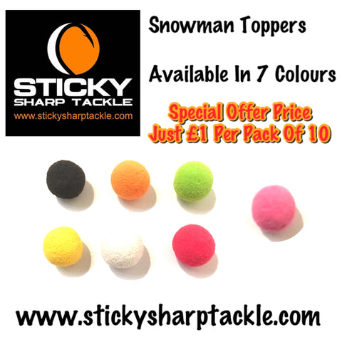 Snowman Toppers - Various Colours Available
