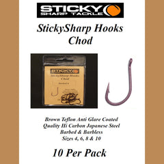 StickySharp Hooks Chod Brown Teflon Coating